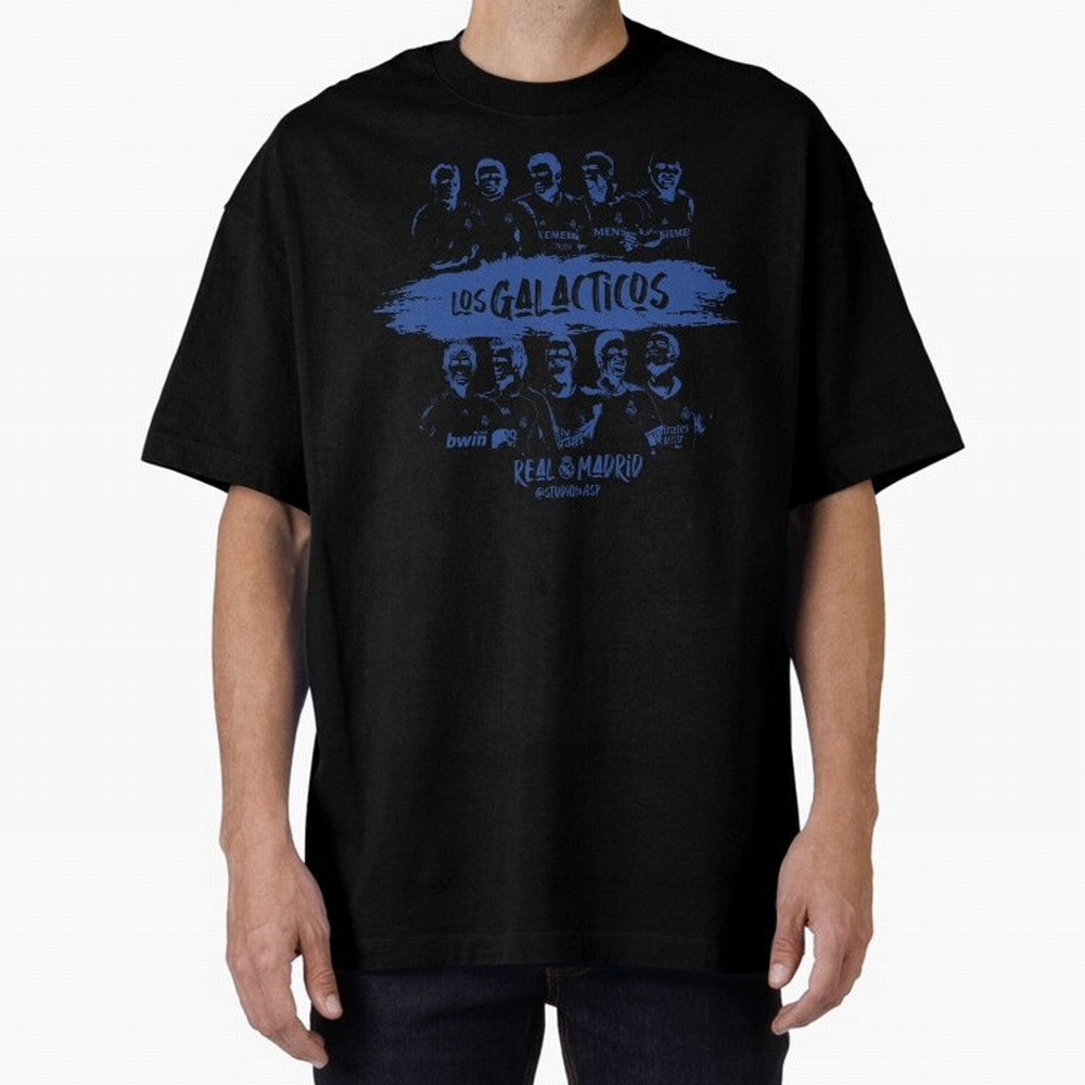 Los Galacticos Oversized T-Shirt Relive the Noise and Pride of the FIFA World Cup 2026 Journey through Haaland and Mbappe Highlights, Portugal Pride, Vintage Soccer Flavor, Modern Football Stars, National Flags and Final Night Emotion; Great for
