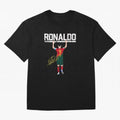 Cristiano Ronaldo Portugal Jersey -The Farewell Oversized T-Shirt Capture FIFA World Cup 2026 USA Canada Mexico Spirit, Centered on England, France and Netherlands, Messi, CR7 and Mbappe, Football History, Final Match Energy, Crowd Noise and Once