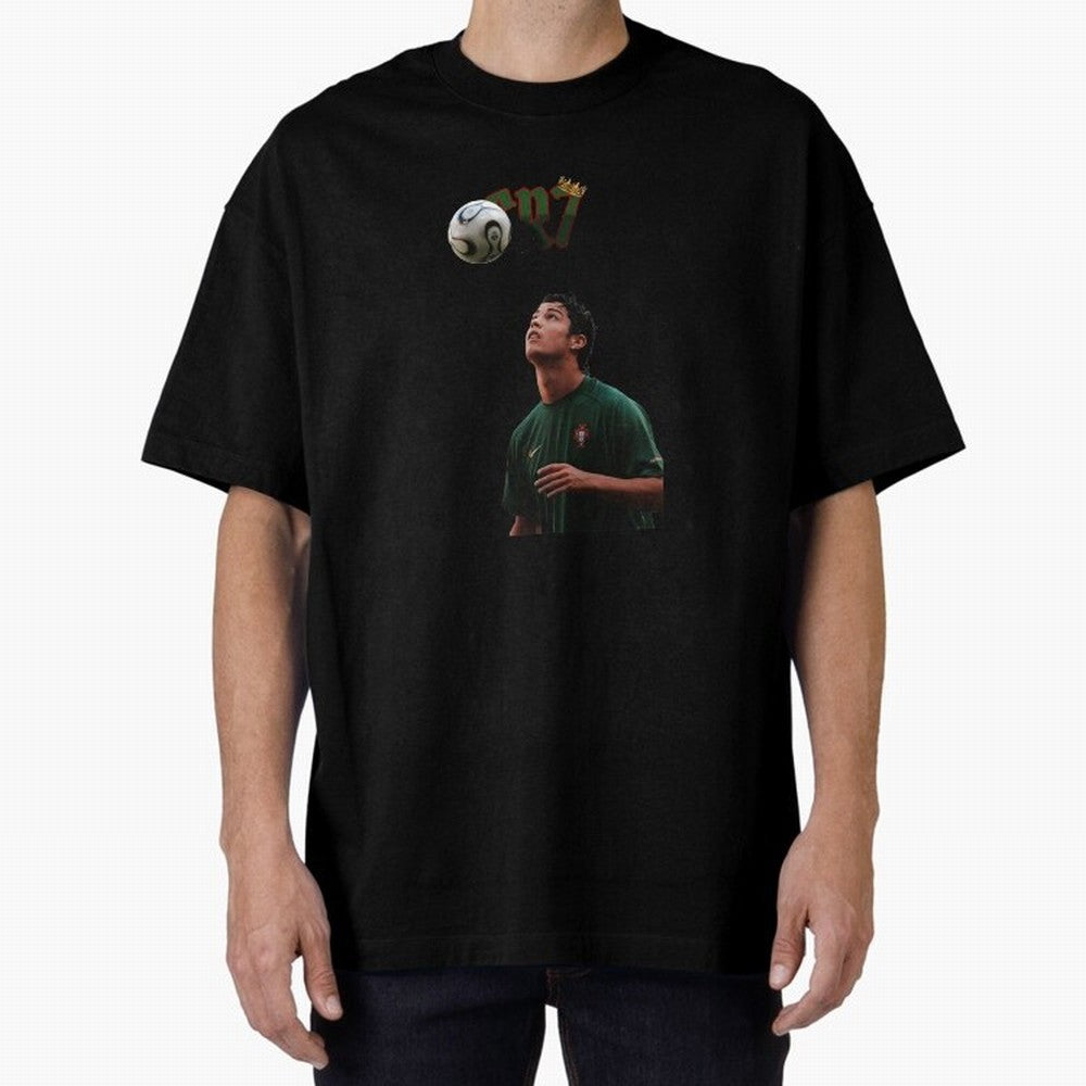 Cristiano Ronaldo Oversized T-Shirt Spotlight Match Day Hype around FIFA World Cup 2026 Group Stage, CR7 and Messi, Netherlands, Fan Favorite Moments, National Team Passion, Big Match Drama and Soccer History; Great for Supporters Who Love