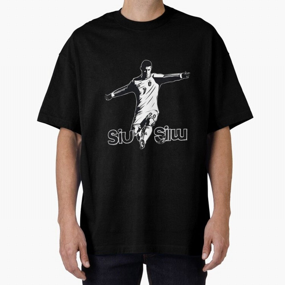 CR7 SIUU Oversized T-Shirt Bring a Champion Mindset to FIFA World Cup 2026 Group Stage Spirit, Filled with England and Germany, Messi, Champion Mindset, Group Stage Buzz, Knockout Tension and Passionate Fan Culture; Made for Die Hard Supporters,