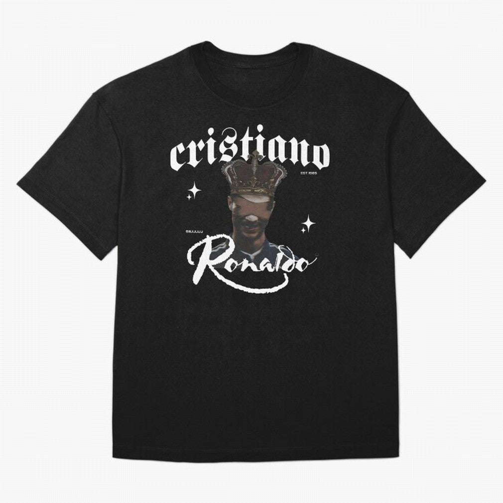 CR7 King edition Oversized T-Shirt Show Your Love for FIFA World Cup 2026 Group Stage Spirit, Filled with France, Mbappe and Neymar, Retro Football Energy, Iconic Rivalries, Trophy Chase Drama and Stadium Atmosphere; Made for Collectors Who Enjoy