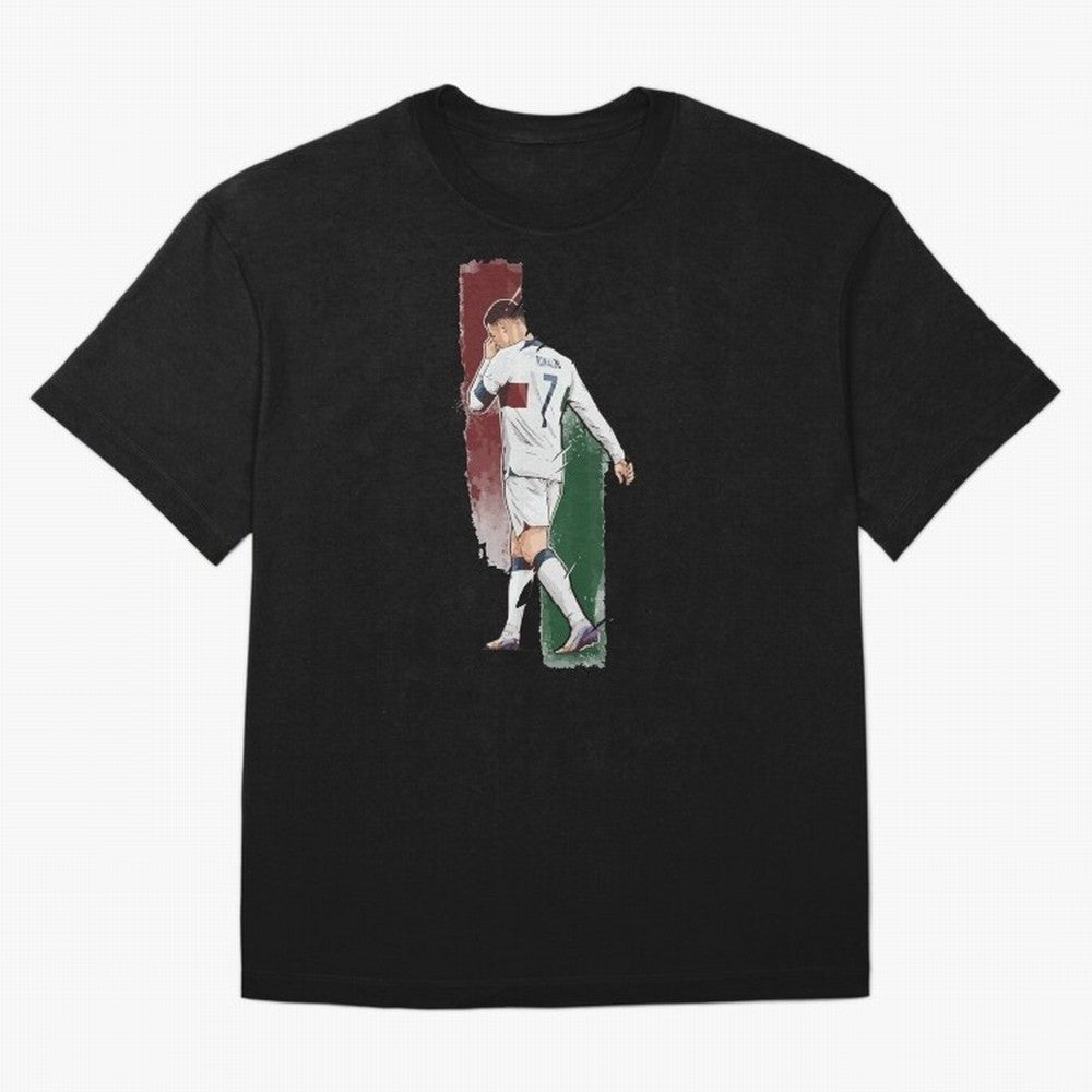 Ronaldo Crying World Cup 2022 Oversized T-Shirt Celebrate the Biggest Stage of Match Day Hype around FIFA World Cup 2026, Messi, CR7 and Mbappe, France and Portugal, Tournament Hype, Historic Matchups, Family Viewing Parties and Global Sports