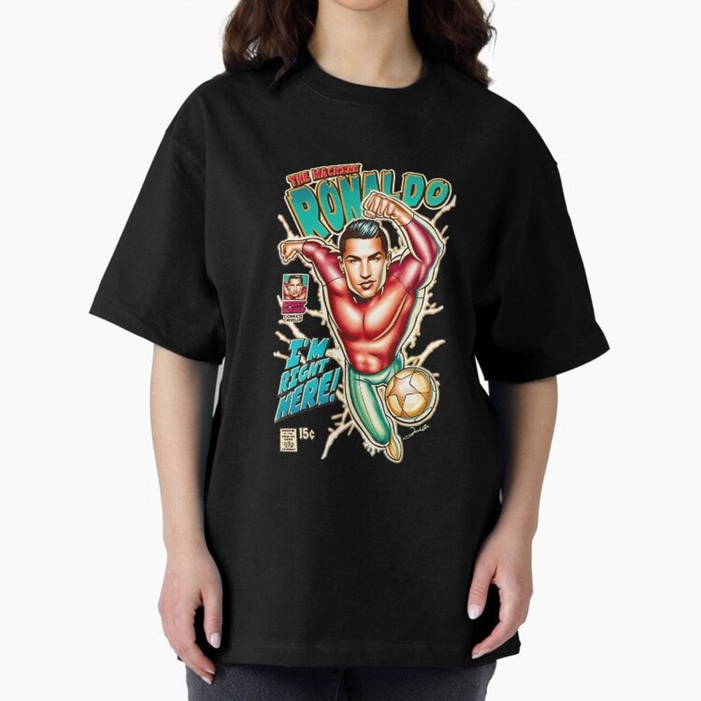 Cristiano Ronaldo CR7 Cristiano Ronaldo Oversized T-Shirt Bring Trophy Dreams to Match Day Hype around FIFA World Cup 2026 USA Canada Mexico, Messi, Neymar and Mbappe, Portugal, Worldwide Fan Energy, Dramatic Goals, Stadium Lights and Championship