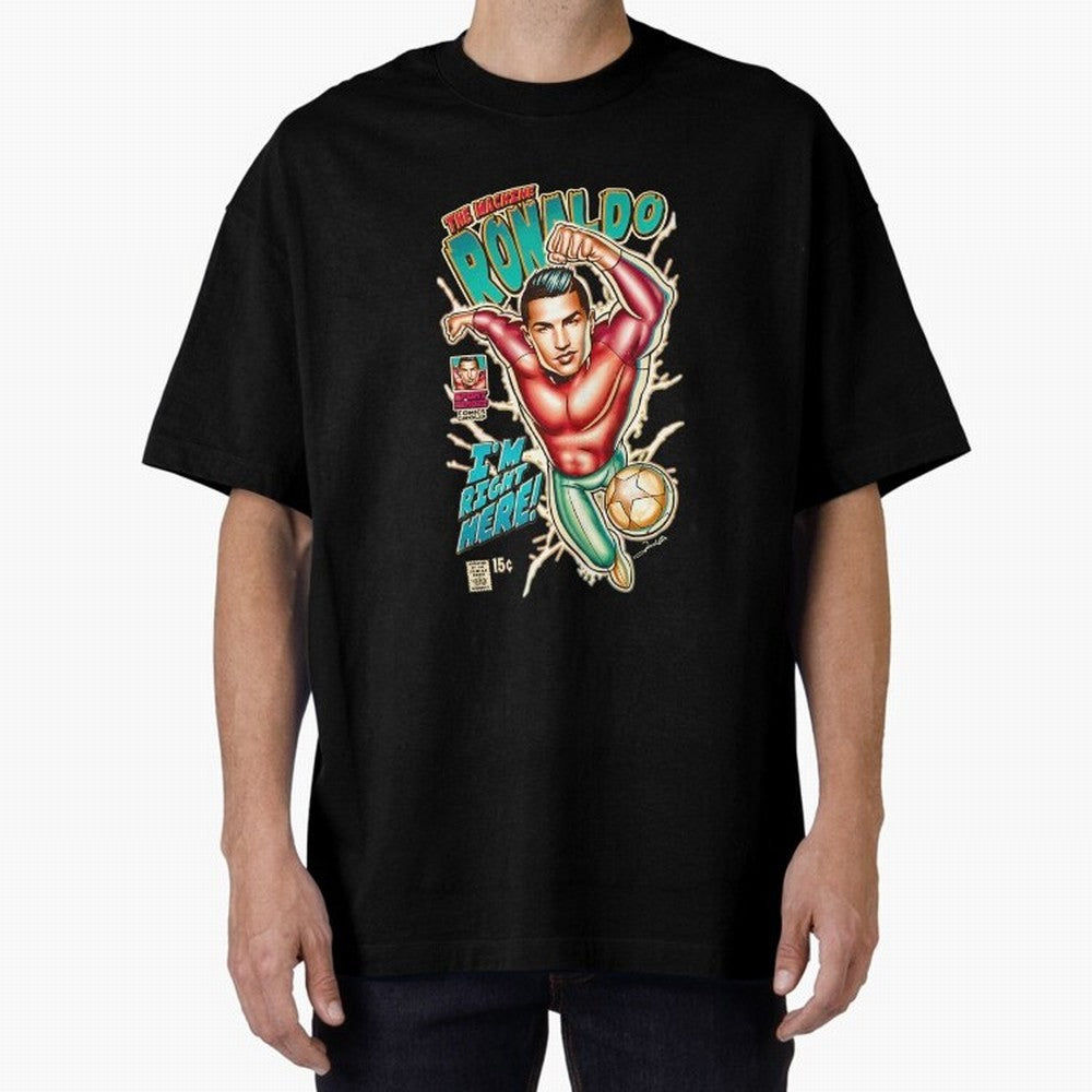 Cristiano Ronaldo CR7 Cristiano Ronaldo Oversized T-Shirt Bring Trophy Dreams to Match Day Hype around FIFA World Cup 2026 USA Canada Mexico, Messi, Neymar and Mbappe, Portugal, Worldwide Fan Energy, Dramatic Goals, Stadium Lights and Championship