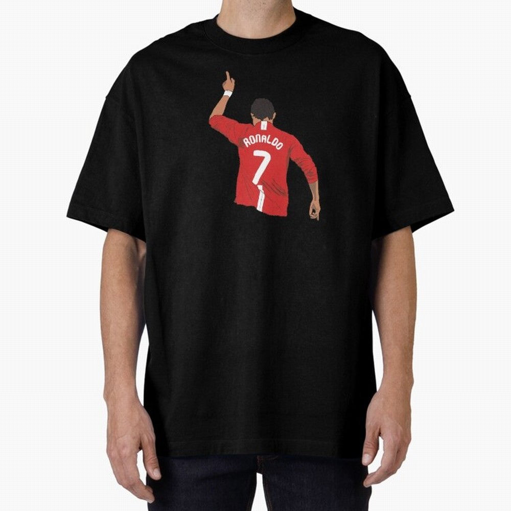Cristiano Ronaldo MUFC Oversized T-Shirt Share the Excitement of FIFA World Cup 2026 Group Stage for Fans of Messi, Neymar and Mbappe and Spain, Bringing Classic Soccer Heritage, Championship Pressure, Fan Loyalty and International Pride; Perfect