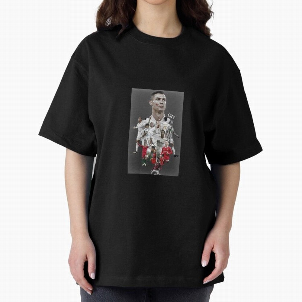Cristiano Ronaldo Oversized T-Shirt Enjoy Global Football Passion for FIFA World Cup 2026, Built around Neymar, Netherlands, Football Festival Excitement, Trophy Ambitions, Country Rivalries and Star Player Buzz; Perfect for Fans, Collectors,
