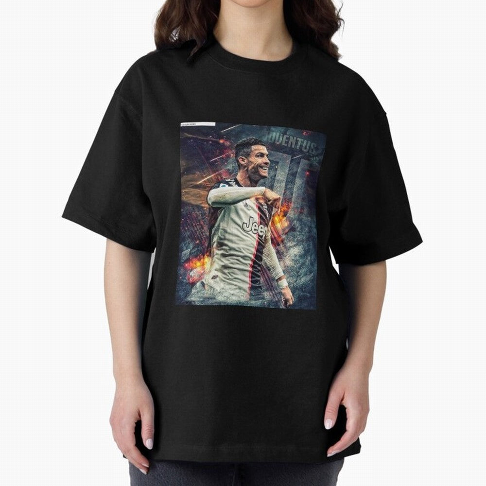 Wallpaper Cristiano Ronaldo Oversized T-Shirt Celebrate the Road through FIFA World Cup 2026 Group Stage Spirit, Centered on Portugal, Spain and Germany, Haaland, Goal Celebration Energy, Supporter Heritage, Football Icons and Worldwide Tournament