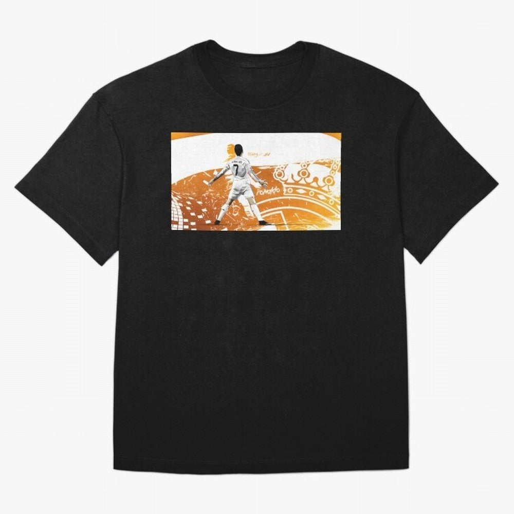 Cristiano Ronaldo Oversized T-Shirt Capture FIFA World Cup 2026 Group Stage Spirit, Centered on England, Messi, CR7 and Mbappe, Vintage Soccer Flavor, Modern Football Stars, National Flags and Final Night Emotion; Ideal for Passionate Fans Who Love