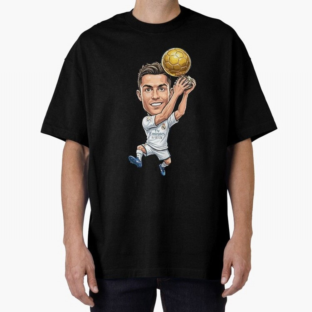 Cristiano Ronaldo Oversized T-Shirt Share FIFA World Cup 2026 Group Stage with CR7 and Messi, Portugal, Spain and Germany Energy, Soccer Culture, Superstar Moments, National Team Dreams and Competitive Fire; Made for Die Hard Supporters, Soccer