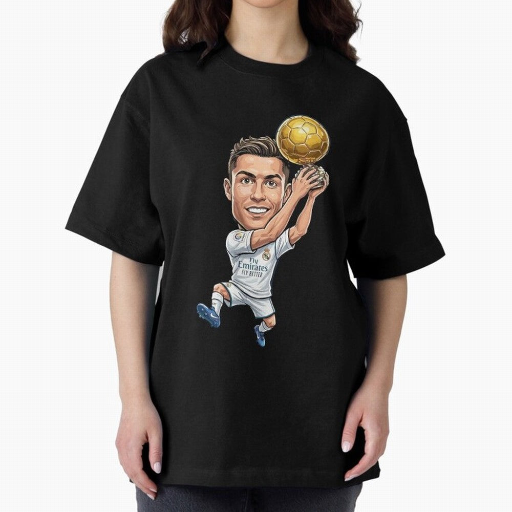 Cristiano Ronaldo Oversized T-Shirt Share FIFA World Cup 2026 Group Stage with CR7 and Messi, Portugal, Spain and Germany Energy, Soccer Culture, Superstar Moments, National Team Dreams and Competitive Fire; Made for Die Hard Supporters, Soccer
