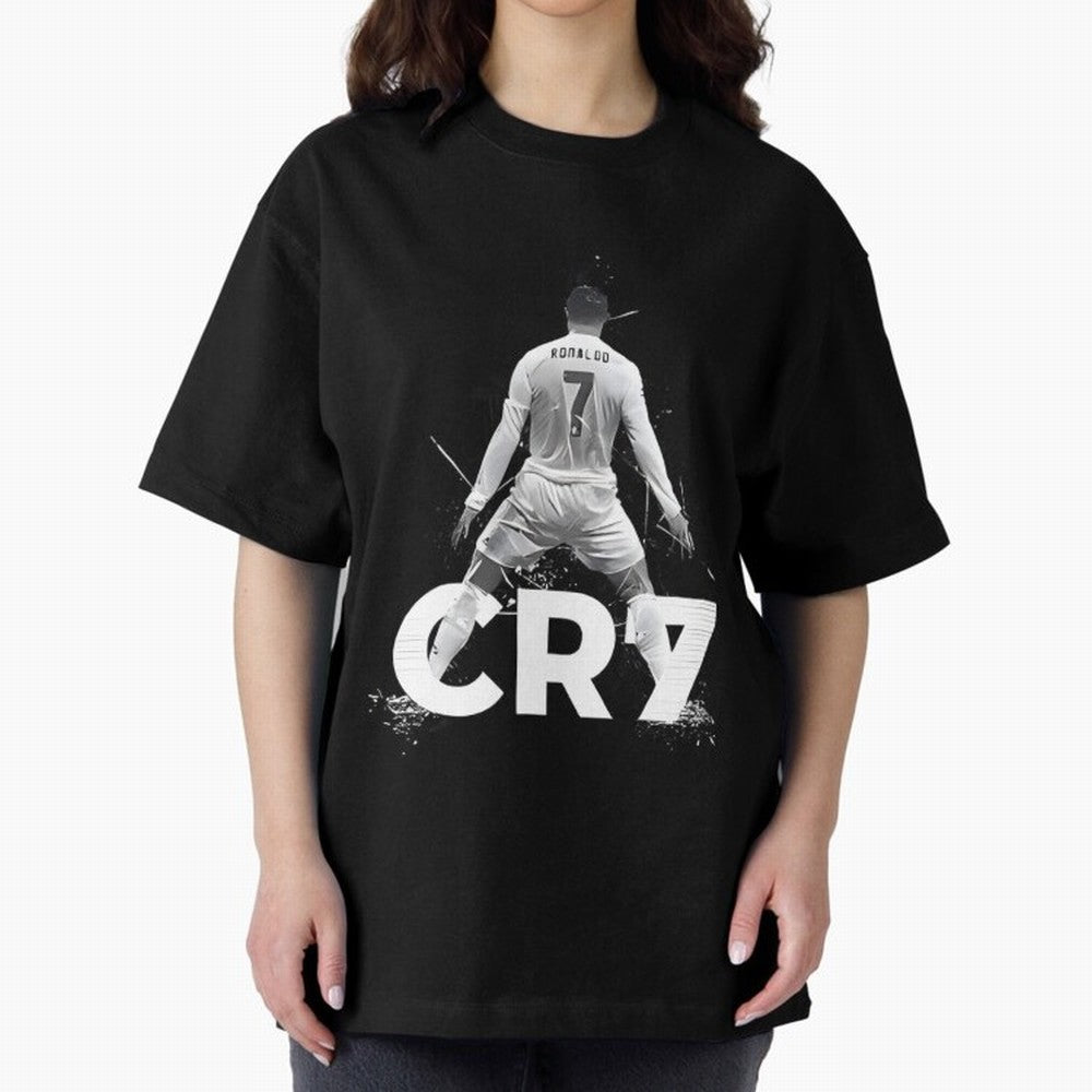 Cr7 Oversized T-Shirt Honor Match Day Hype around FIFA World Cup 2026 Group Stage, CR7 and Messi, France, Global Supporter Spirit, Legendary Goals, National Colors and Tournament Celebration; Great for Supporters Who Love Legendary Players,