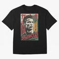 Cristiano Vintage Warned Japanese Poster Oversized T-Shirt Honor FIFA World Cup 2026 Driven by Cristiano Ronaldo, Haaland and CR7, France and Portugal Energy, Vintage Soccer Flavor, Modern Football Stars, National Flags and Final Night Emotion;