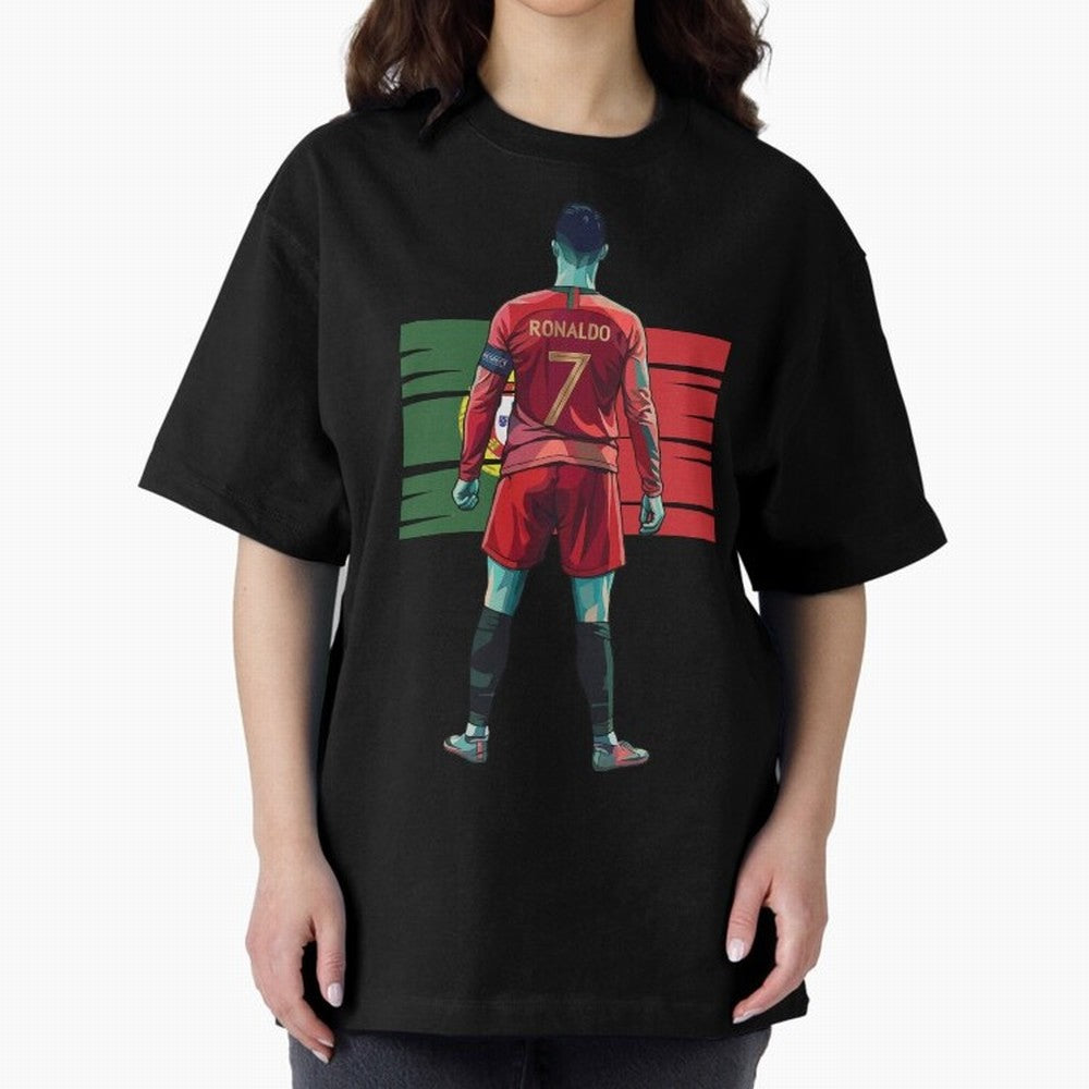 Cristiano Ronaldo Oversized T-Shirt Represent FIFA World Cup 2026 Group Stage Featuring Cristiano Ronaldo, Argentina and Brazil Energy, Champion Mindset, Group Stage Buzz, Knockout Tension and Passionate Fan Culture; Ideal for Football Dads,