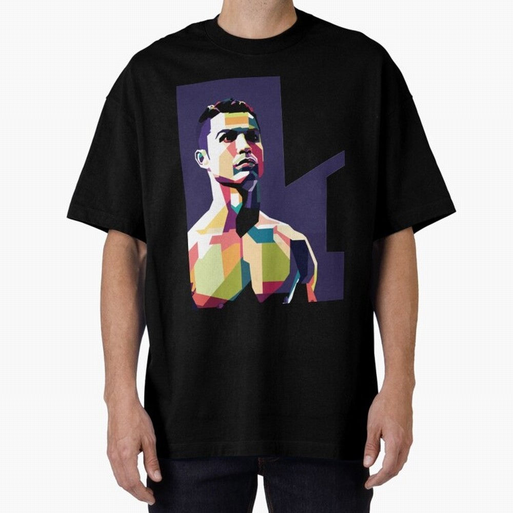 Ronaldo Cristiano Ronaldo Oversized T-Shirt Showcase the FIFA World Cup 2026 Group Stage Journey through Mbappe and Neymar Highlights, England Pride, Game Day Rituals, Football Legends, Country Pride and the Road to the Final; Made for Collectors