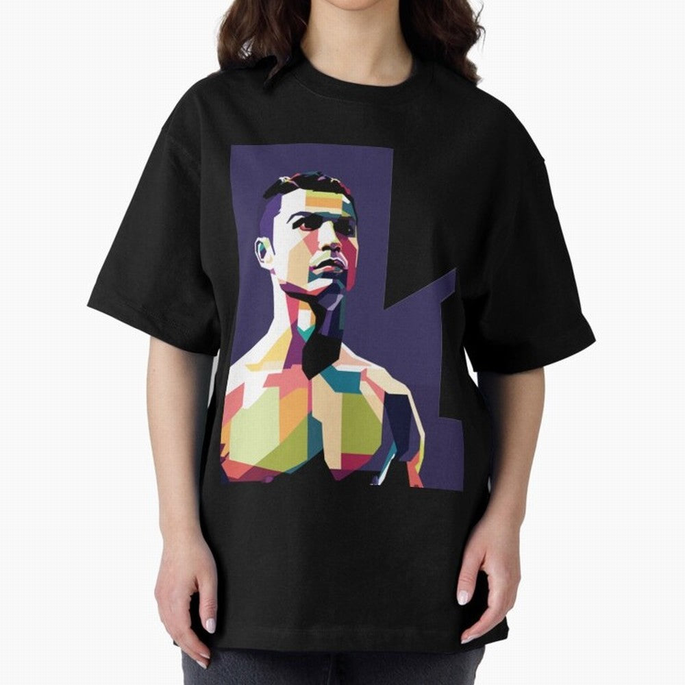 Ronaldo Cristiano Ronaldo Oversized T-Shirt Showcase the FIFA World Cup 2026 Group Stage Journey through Mbappe and Neymar Highlights, England Pride, Game Day Rituals, Football Legends, Country Pride and the Road to the Final; Made for Collectors