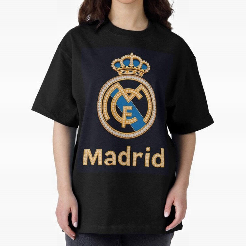 Madrid Oversized T-Shirt Carry FIFA World Cup 2026 Group Stage for Fans of Messi, Neymar and Mbappe and Brazil, Portugal and Argentina, Bringing Fan Favorite Moments, National Team Passion, Big Match Drama and Soccer History; Built for Supporters