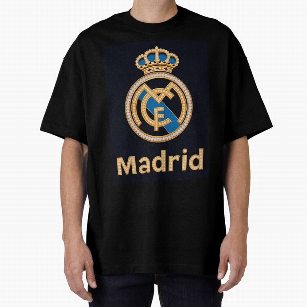 Madrid Oversized T-Shirt Carry FIFA World Cup 2026 Group Stage for Fans of Messi, Neymar and Mbappe and Brazil, Portugal and Argentina, Bringing Fan Favorite Moments, National Team Passion, Big Match Drama and Soccer History; Built for Supporters