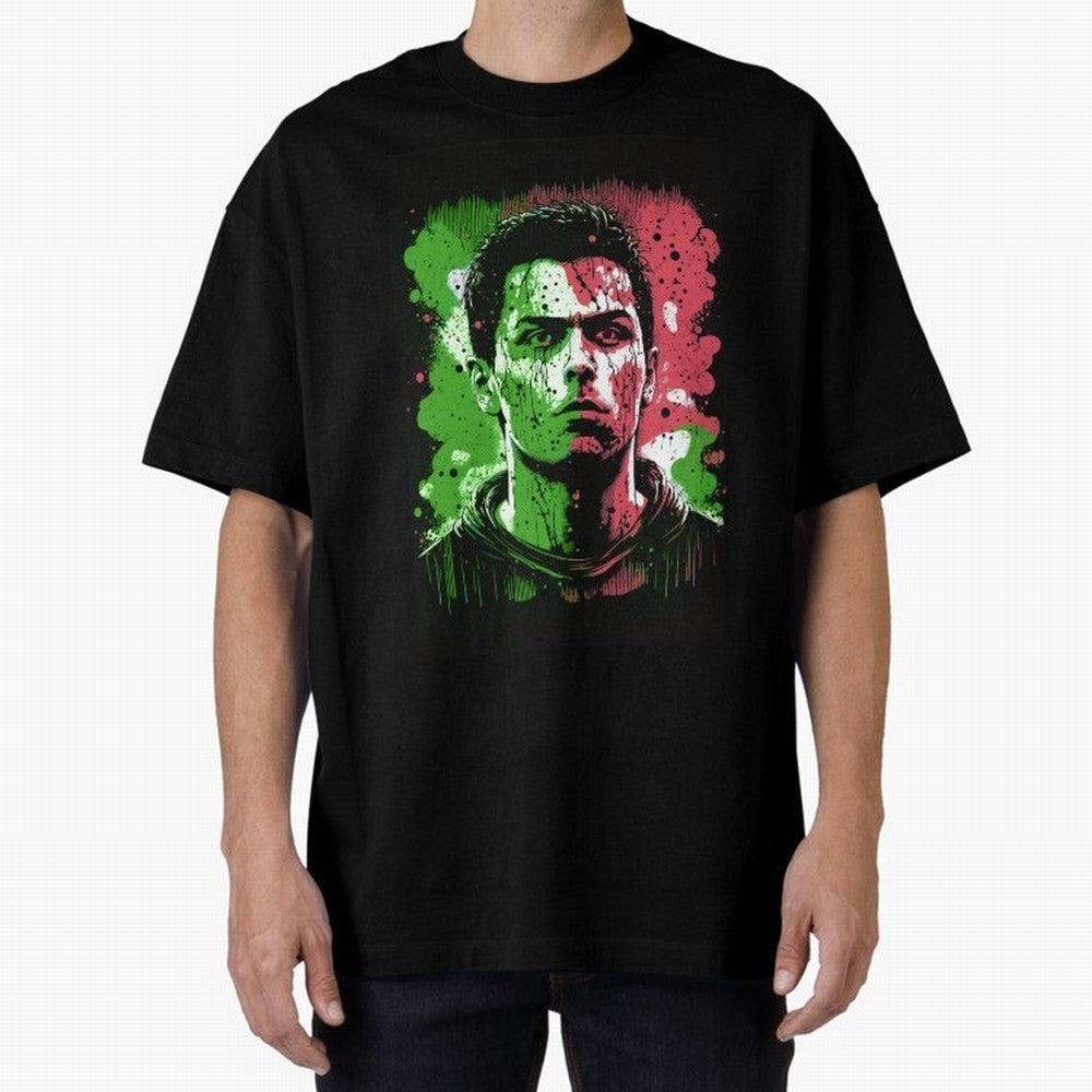 Cristiano Ronaldo Oversized T-Shirt Embrace Match Day Hype around FIFA World Cup 2026 USA Canada Mexico, Cristiano Ronaldo, Portugal, Football History, Final Match Energy, Crowd Noise and Once in a Lifetime Moments; Ideal for Fans Who Follow Messi,