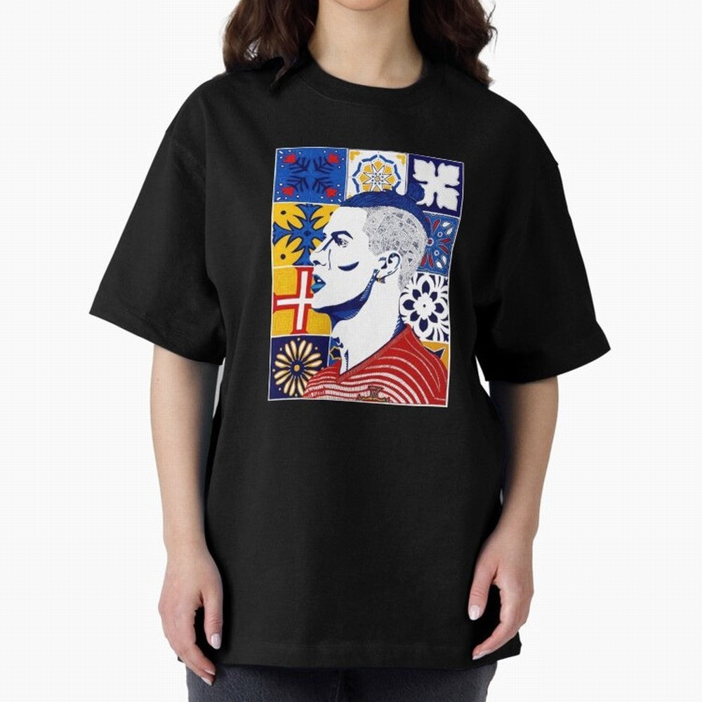 Cristiano Ronaldo Azulejos Oversized T-Shirt Feel International Energy from FIFA World Cup 2026 USA Canada Mexico Spirit, Filled with Argentina, Cristiano Ronaldo, Stadium Memories, Football Loyalty, International Chants and Championship Tradition;