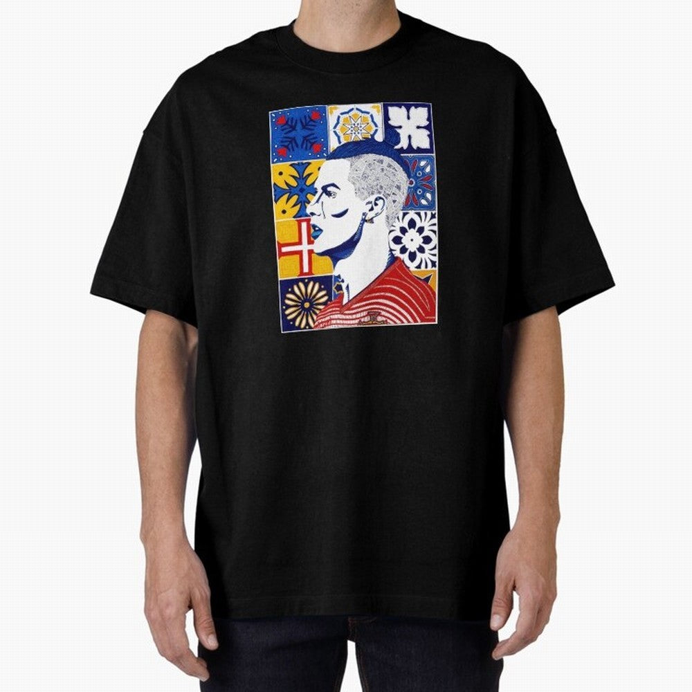 Cristiano Ronaldo Azulejos Oversized T-Shirt Feel International Energy from FIFA World Cup 2026 USA Canada Mexico Spirit, Filled with Argentina, Cristiano Ronaldo, Stadium Memories, Football Loyalty, International Chants and Championship Tradition;