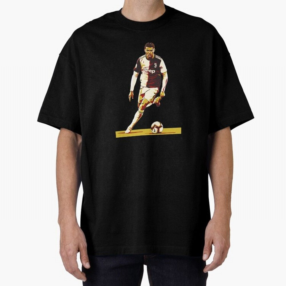 Ronaldo Oversized T-Shirt Capture Stadium Memories from FIFA World Cup 2026 for Fans of Haaland and Mbappe and England, France and Netherlands, Bringing Tournament Hype, Historic Matchups, Family Viewing Parties and Global Sports Pride; Great for