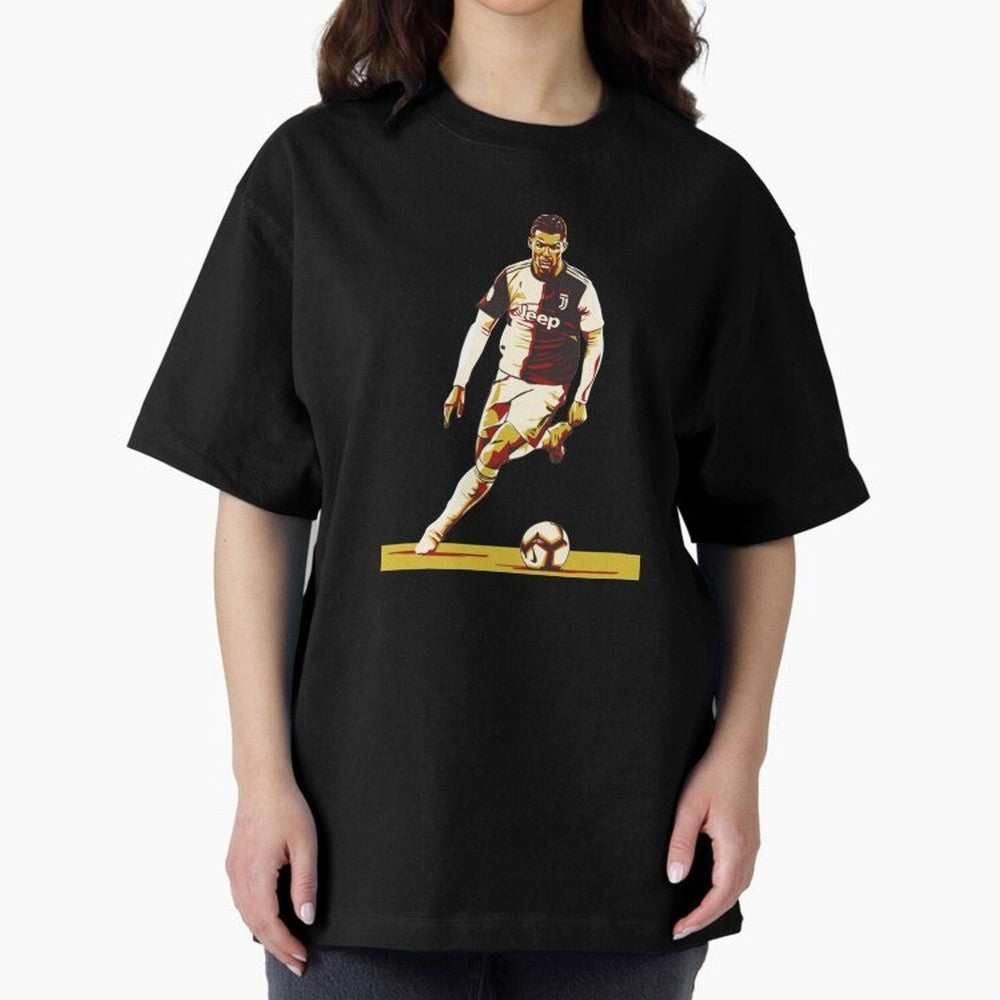 Ronaldo Oversized T-Shirt Capture Stadium Memories from FIFA World Cup 2026 for Fans of Haaland and Mbappe and England, France and Netherlands, Bringing Tournament Hype, Historic Matchups, Family Viewing Parties and Global Sports Pride; Great for