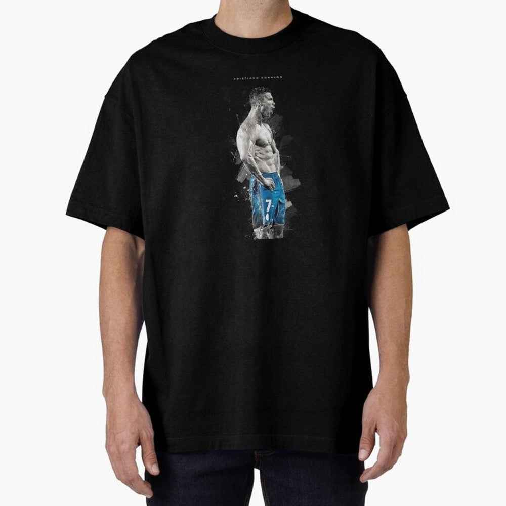 Cristiano Ronaldo Oversized T-Shirt Relive the Noise and Pride of the FIFA World Cup 2026 Journey through Messi, Neymar and Mbappe Highlights, England, France and Netherlands Pride, Vintage Soccer Flavor, Modern Football Stars, National Flags and
