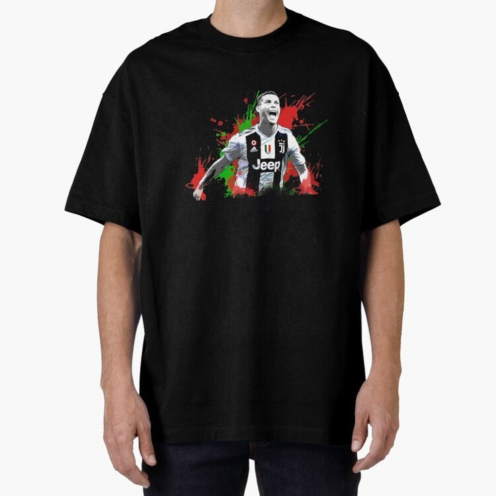 Cristiano Ronaldo Oversized T-Shirt Celebrate Fan Favorites in FIFA World Cup 2026 Spirit, Connected to Germany, Messi, CR7 and Mbappe, Supporter Pride, Iconic Celebrations, Legendary Names and Global Match Day Energy; Ideal for Passionate Fans Who