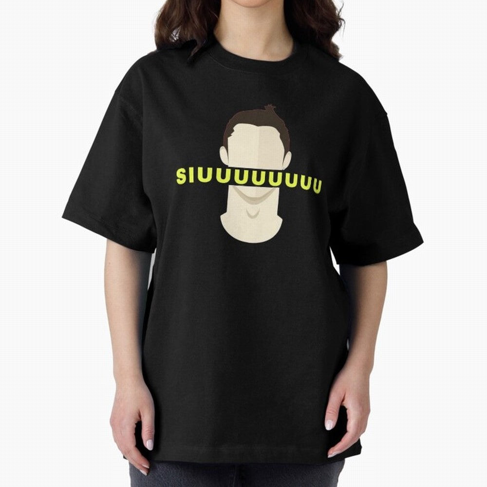 CR7 siuuu funny Oversized T-Shirt Show Support during the FIFA World Cup 2026 Journey through Haaland and Mbappe Highlights, France Pride, Champion Mindset, Group Stage Buzz, Knockout Tension and Passionate Fan Culture; Perfect for Fans,