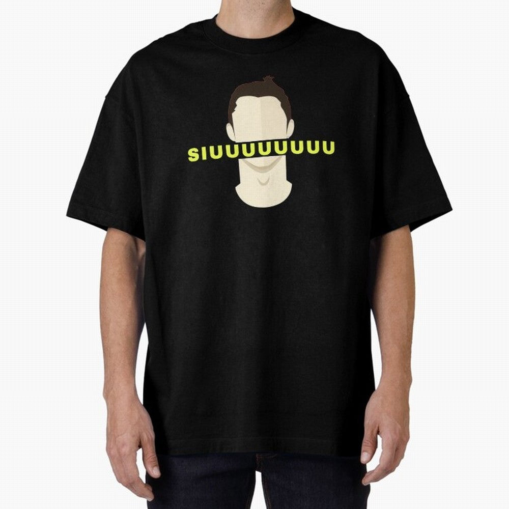 CR7 siuuu funny Oversized T-Shirt Show Support during the FIFA World Cup 2026 Journey through Haaland and Mbappe Highlights, France Pride, Champion Mindset, Group Stage Buzz, Knockout Tension and Passionate Fan Culture; Perfect for Fans,