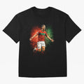 Cristiano Ronaldo Football Legend Oversized T-Shirt Celebrate Rivalries and Pride in Global Football Passion for FIFA World Cup 2026, Inspired by Haaland and Mbappe, England, France and Netherlands, Champion Mindset, Group Stage Buzz, Knockout