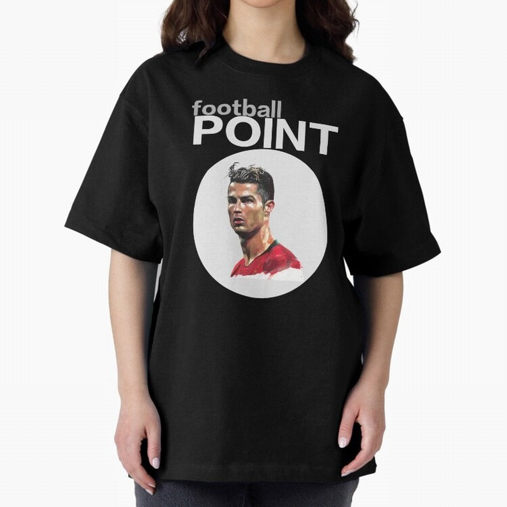 football POINT Oversized T-Shirt Support Iconic Players in FIFA World Cup 2026 Spirit, Highlighting Netherlands, Neymar, Tournament Hype, Historic Matchups, Family Viewing Parties and Global Sports Pride; Built for Supporters Chasing Trophy Dreams,