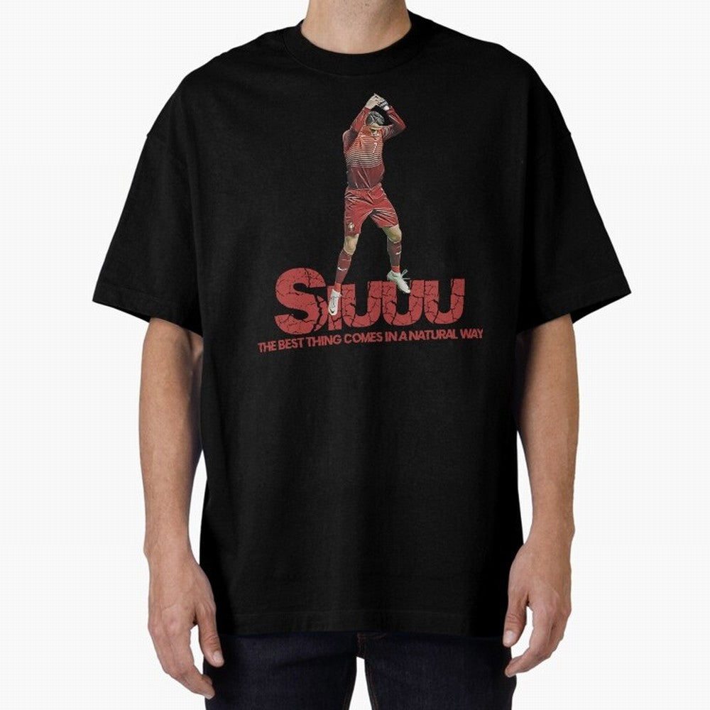 Cr7 Ronaldo Siuuu Oversized T-Shirt Unlock FIFA World Cup 2026 Filled with Messi, CR7 and Mbappe, Argentina and Brazil Energy, Soccer Culture, Superstar Moments, National Team Dreams and Competitive Fire; Ideal for Fans Who Follow Messi, Cristiano