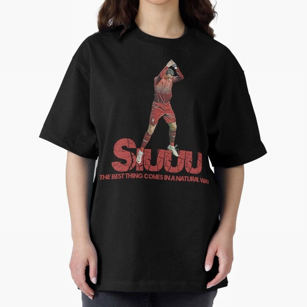 Cr7 Ronaldo Siuuu Oversized T-Shirt Unlock FIFA World Cup 2026 Filled with Messi, CR7 and Mbappe, Argentina and Brazil Energy, Soccer Culture, Superstar Moments, National Team Dreams and Competitive Fire; Ideal for Fans Who Follow Messi, Cristiano