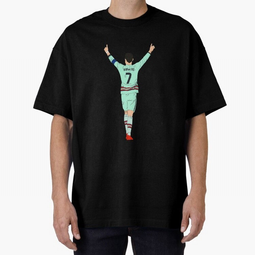 Cristiano Ronaldo Cristiano Ronaldo o Oversized T-Shirt Keep the Match Day Mood of FIFA World Cup 2026 USA Canada Mexico for Fans of Neymar and France, Bringing Worldwide Fan Energy, Dramatic Goals, Stadium Lights and Championship Celebrations;