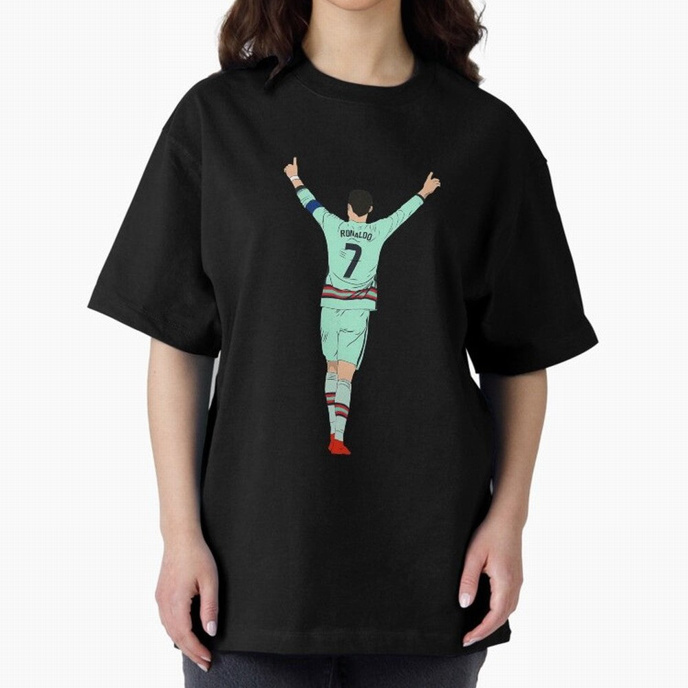 Cristiano Ronaldo Cristiano Ronaldo o Oversized T-Shirt Keep the Match Day Mood of FIFA World Cup 2026 USA Canada Mexico for Fans of Neymar and France, Bringing Worldwide Fan Energy, Dramatic Goals, Stadium Lights and Championship Celebrations;