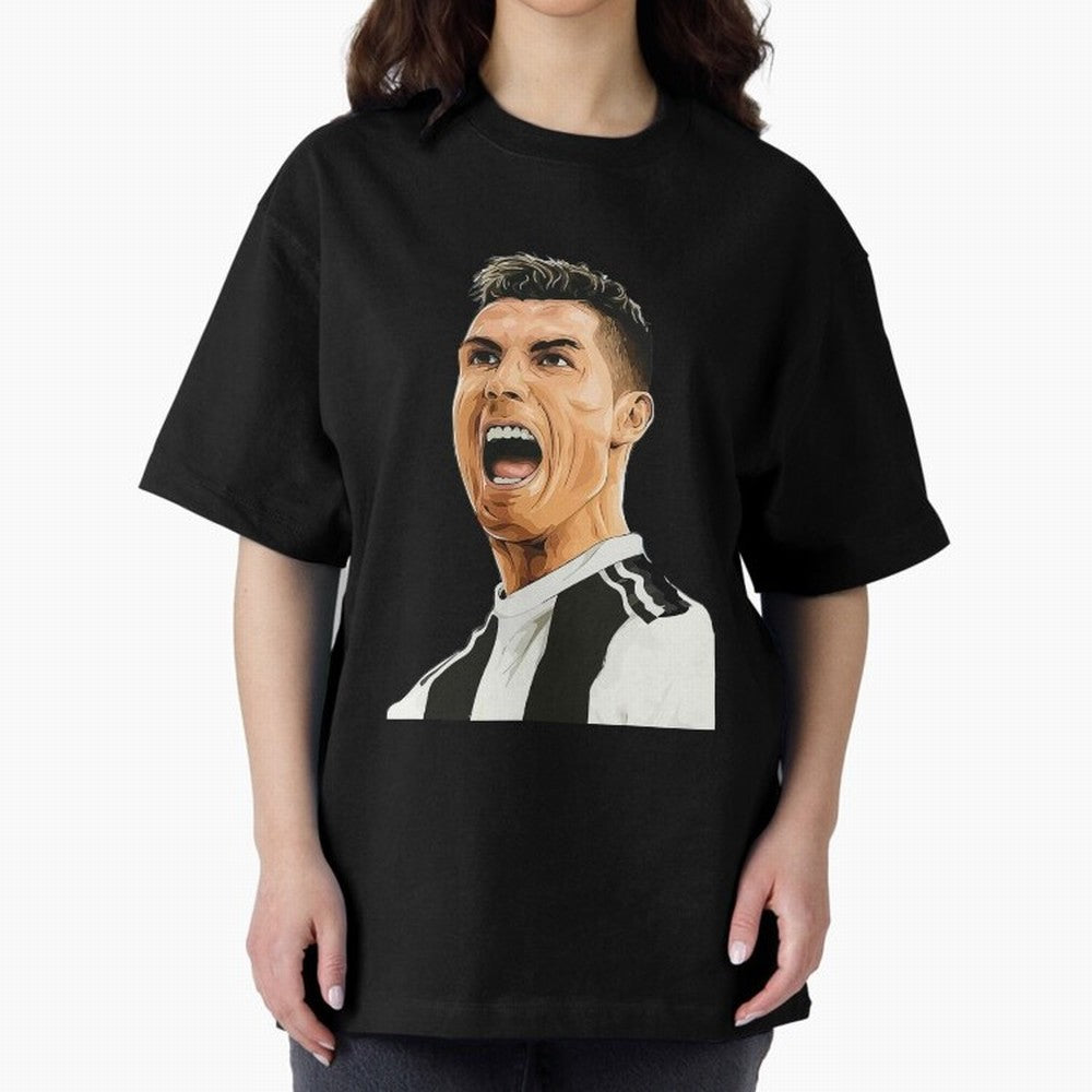 Cristiano Ronaldo Cristiano Ronaldo CR7 Oversized T-Shirt Embrace FIFA World Cup 2026 for Fans of CR7 and Messi and England, Bringing Goal Celebration Energy, Supporter Heritage, Football Icons and Worldwide Tournament Joy; Perfect for Fans,