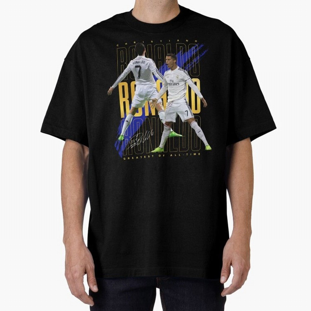 Cristiano Ronaldo Suuiii! Greatest Of All Time Oversized T-Shirt Stand Proud for FIFA World Cup 2026 USA Canada Mexico Featuring Neymar, Brazil Energy, Global Supporter Spirit, Legendary Goals, National Colors and Tournament Celebration; Perfect