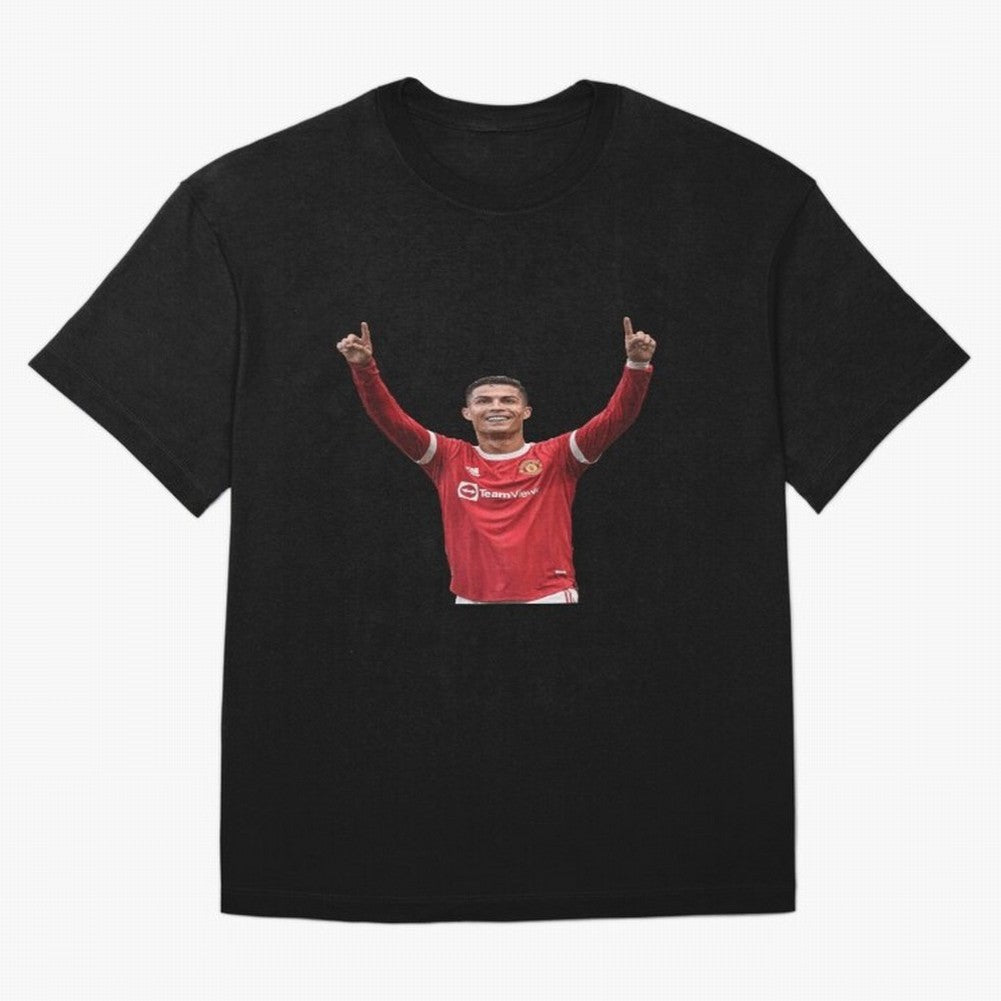 Crisitano Ronaldo Manchester United Oversized T-Shirt Bring Retro Soccer Energy to the FIFA World Cup 2026 USA Canada Mexico Journey through CR7 and Messi Highlights, England, France and Netherlands Pride, Global Supporter Spirit, Legendary Goals,