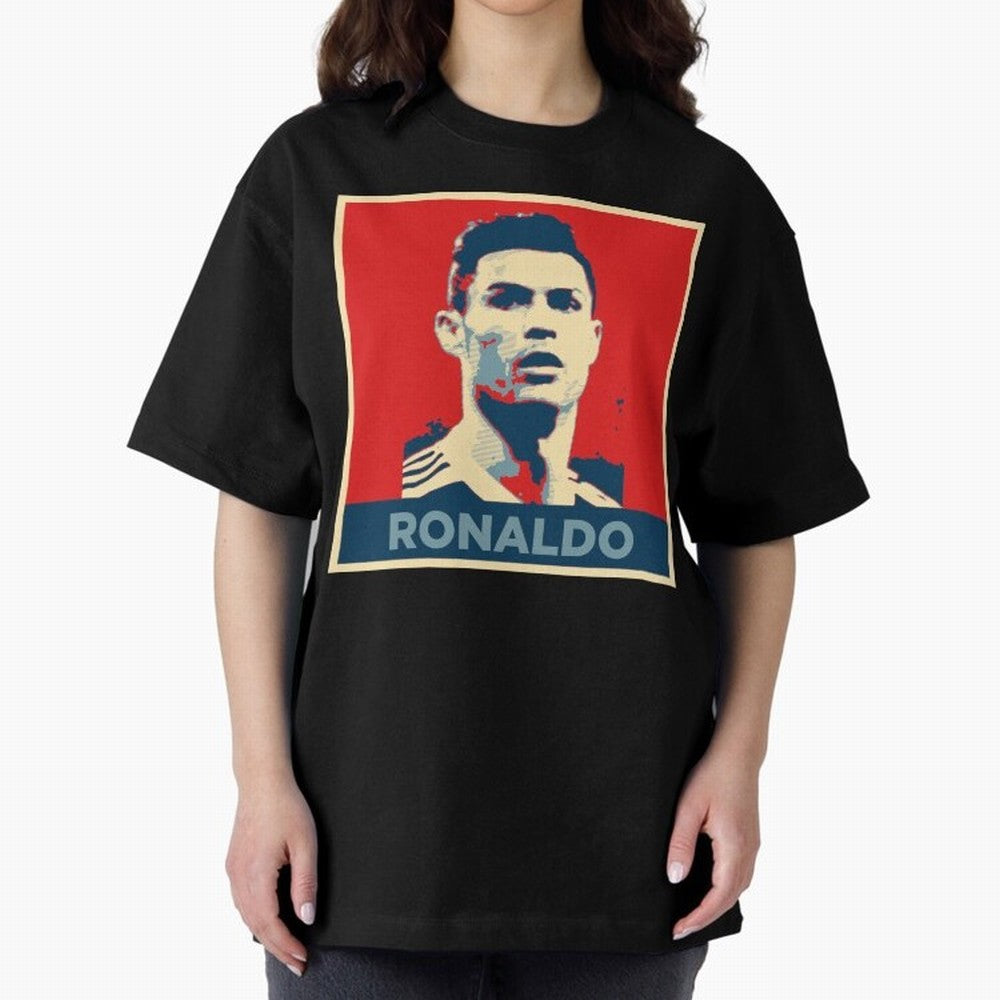 Cristiano Ronaldo Obama Style Oversized T-Shirt Honor Champions and Dreams in FIFA World Cup 2026 Spirit, Made for Argentina, France and Brazil, Cristiano Ronaldo, Stadium Chants, National Pride, Trophy Dreams and Unforgettable Football Memories;