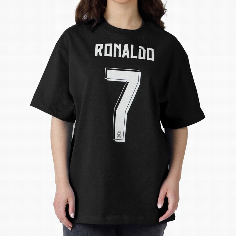 CR7, Cristiano Ronaldo, Cristiano, Ronaldo, oro, portugal, 7, number, dorsal Oversized T-Shirt Feel the Trophy Chase of Global Football Passion for FIFA World Cup 2026 USA Canada Mexico, Capturing Haaland, Portugal, Spain and Germany, Match Day