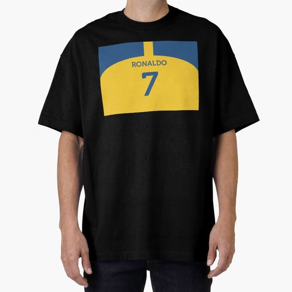 Cristiano Ronaldo Al Nassr Fc Oversized T-Shirt Join the Countdown to Match Day Hype around FIFA World Cup 2026, CR7, Spain, Supporter Pride, Iconic Celebrations, Legendary Names and Global Match Day Energy; Perfect for Fans, Collectors, Family