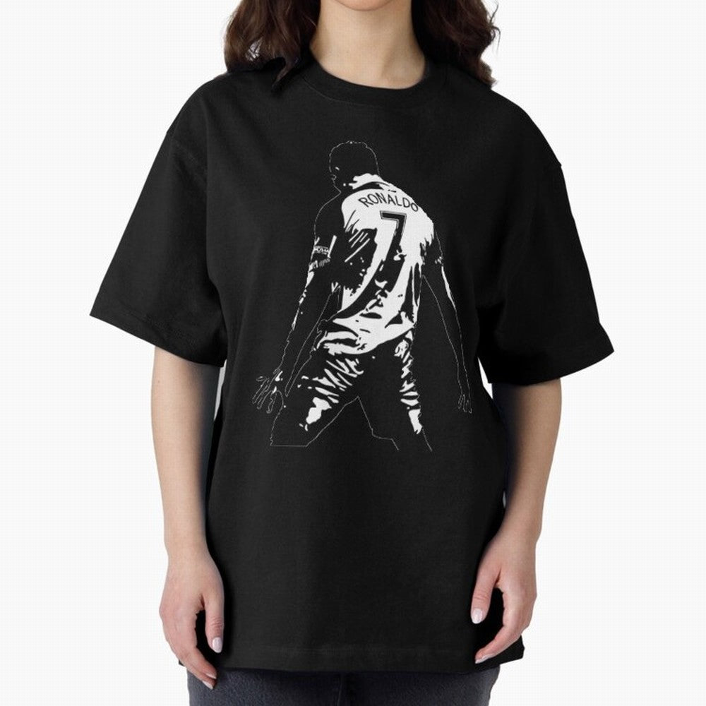 CRISTIANO RONALDO Oversized T-Shirt Remember Iconic Moments from FIFA World Cup 2026 Group Stage Spirit, Driven by Portugal, Messi, CR7 and Mbappe, Stadium Memories, Football Loyalty, International Chants and Championship Tradition; Perfect for