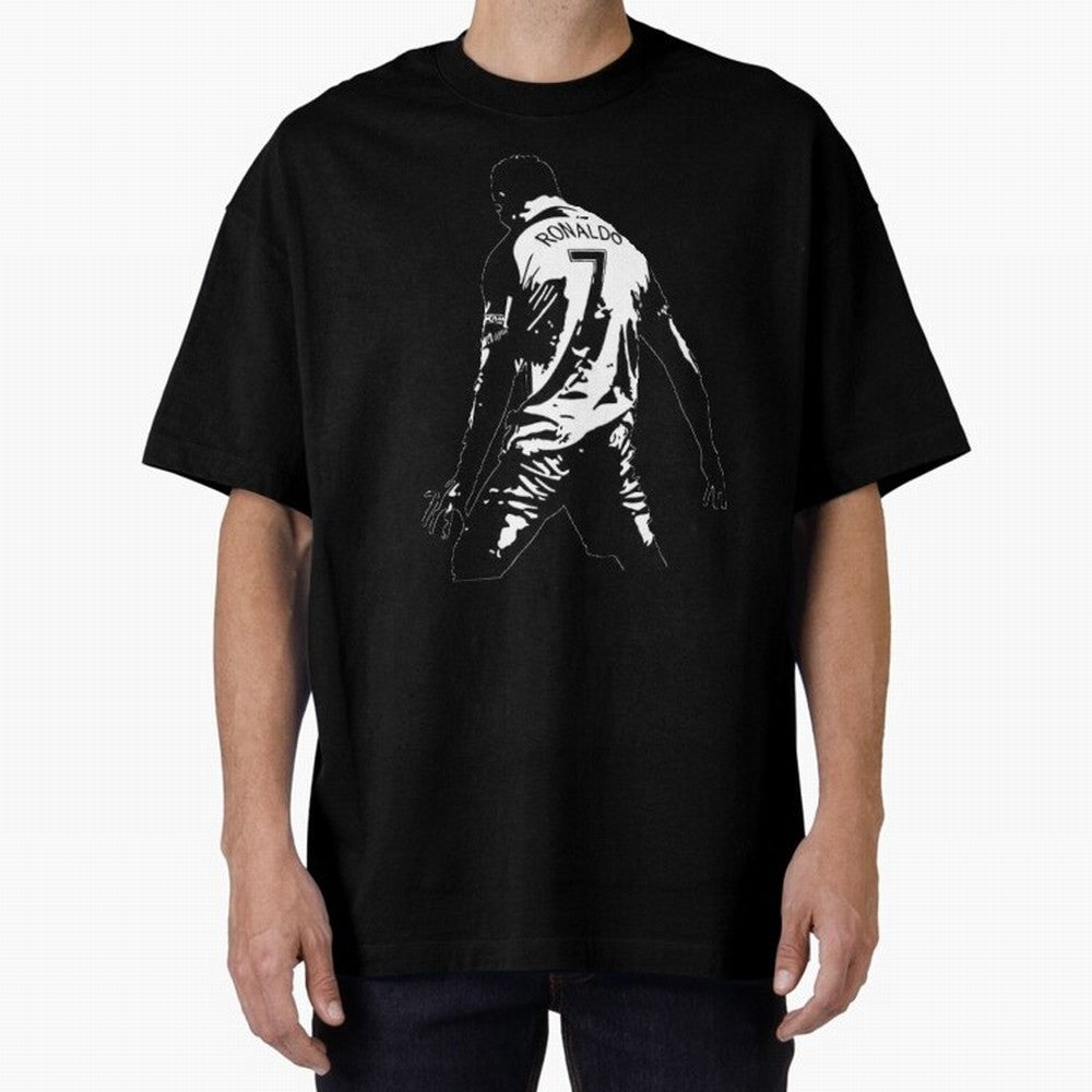 CRISTIANO RONALDO Oversized T-Shirt Remember Iconic Moments from FIFA World Cup 2026 Group Stage Spirit, Driven by Portugal, Messi, CR7 and Mbappe, Stadium Memories, Football Loyalty, International Chants and Championship Tradition; Perfect for