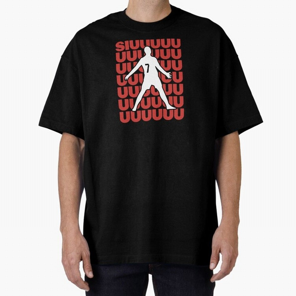 SIUUUUUU! Ronaldo Oversized T-Shirt Celebrate Every Goal in FIFA World Cup 2026 for Fans of Neymar, Haaland and Cristiano Ronaldo and Argentina and Brazil, Bringing Champion Mindset, Group Stage Buzz, Knockout Tension and Passionate Fan Culture;