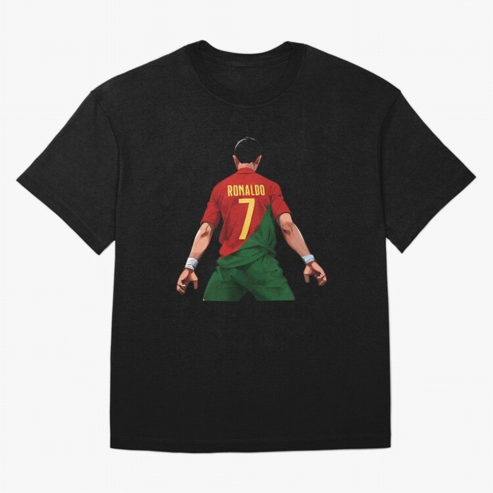 Cristiano Ronaldo Oversized T-Shirt Show Fan Pride Across the FIFA World Cup 2026 Journey through Haaland and Mbappe Highlights, Portugal Pride, Champion Mindset, Group Stage Buzz, Knockout Tension and Passionate Fan Culture; Perfect for Fans,