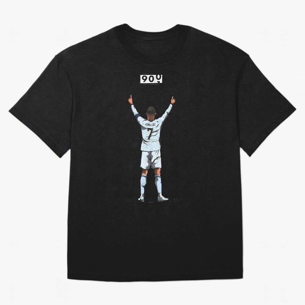 Ronaldo 900 Goals Celebration Iconic Football Design Oversized T-Shirt Show Passion for the Stars of FIFA World Cup 2026 USA Canada Mexico Filled with CR7 and Messi, England Energy, Retro Football Energy, Iconic Rivalries, Trophy Chase Drama and