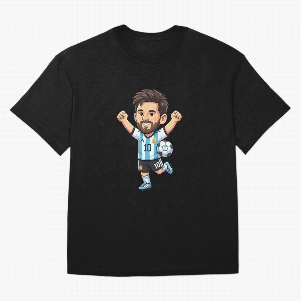 Cute Football Champion Cartoon Design Oversized T-Shirt Show Up for the Glory of FIFA World Cup 2026 USA Canada Mexico Spirit, Inspired by Netherlands, Mbappe, Soccer Culture, Superstar Moments, National Team Dreams and Competitive Fire; Perfect