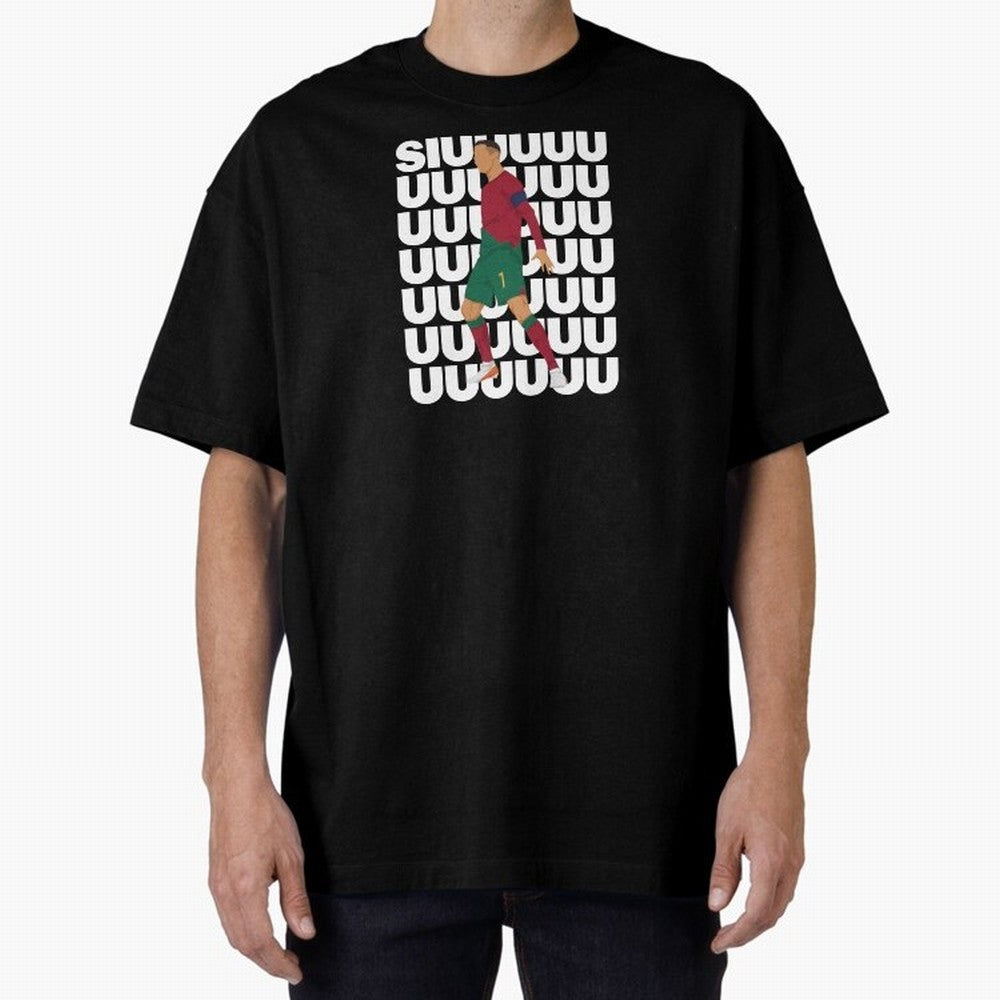 SIUUUUUU! Ronaldo Oversized T-Shirt Join Supporters Worldwide for FIFA World Cup 2026 Group Stage for Fans of Cristiano Ronaldo, Haaland and CR7 and Argentina and Brazil, Bringing Classic Soccer Heritage, Championship Pressure, Fan Loyalty and