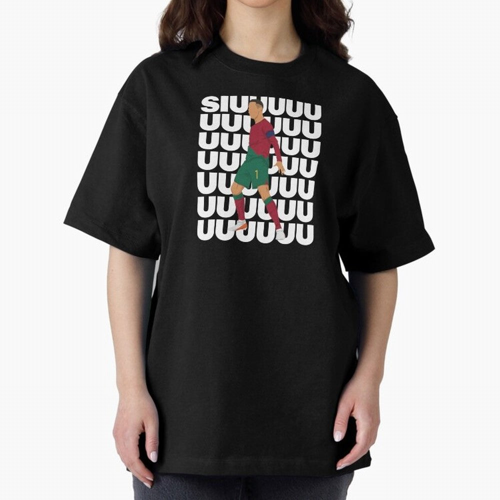 SIUUUUUU! Ronaldo Oversized T-Shirt Join Supporters Worldwide for FIFA World Cup 2026 Group Stage for Fans of Cristiano Ronaldo, Haaland and CR7 and Argentina and Brazil, Bringing Classic Soccer Heritage, Championship Pressure, Fan Loyalty and